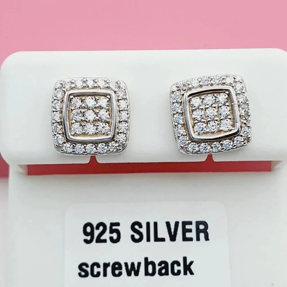 "925 Sterling Silver Cubic Zirconia Earrings, U19254561 - Picture 4 of 11